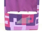 Coupon Organizer Holder  Purse Organizer Purple Maze Fabric