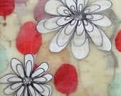 Sending all My Love, encaustic painting
