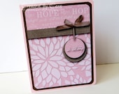 Breast Cancer Card - Be Strong, Pink and Brown Il_170x135