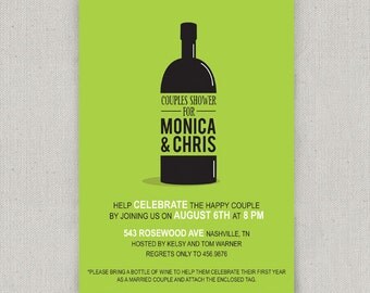 Wine Bridal Shower Invitation