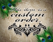 Elegant Wedding & Reception Collection for Jessica - 10-2-2015 - 25% Deposit Listing