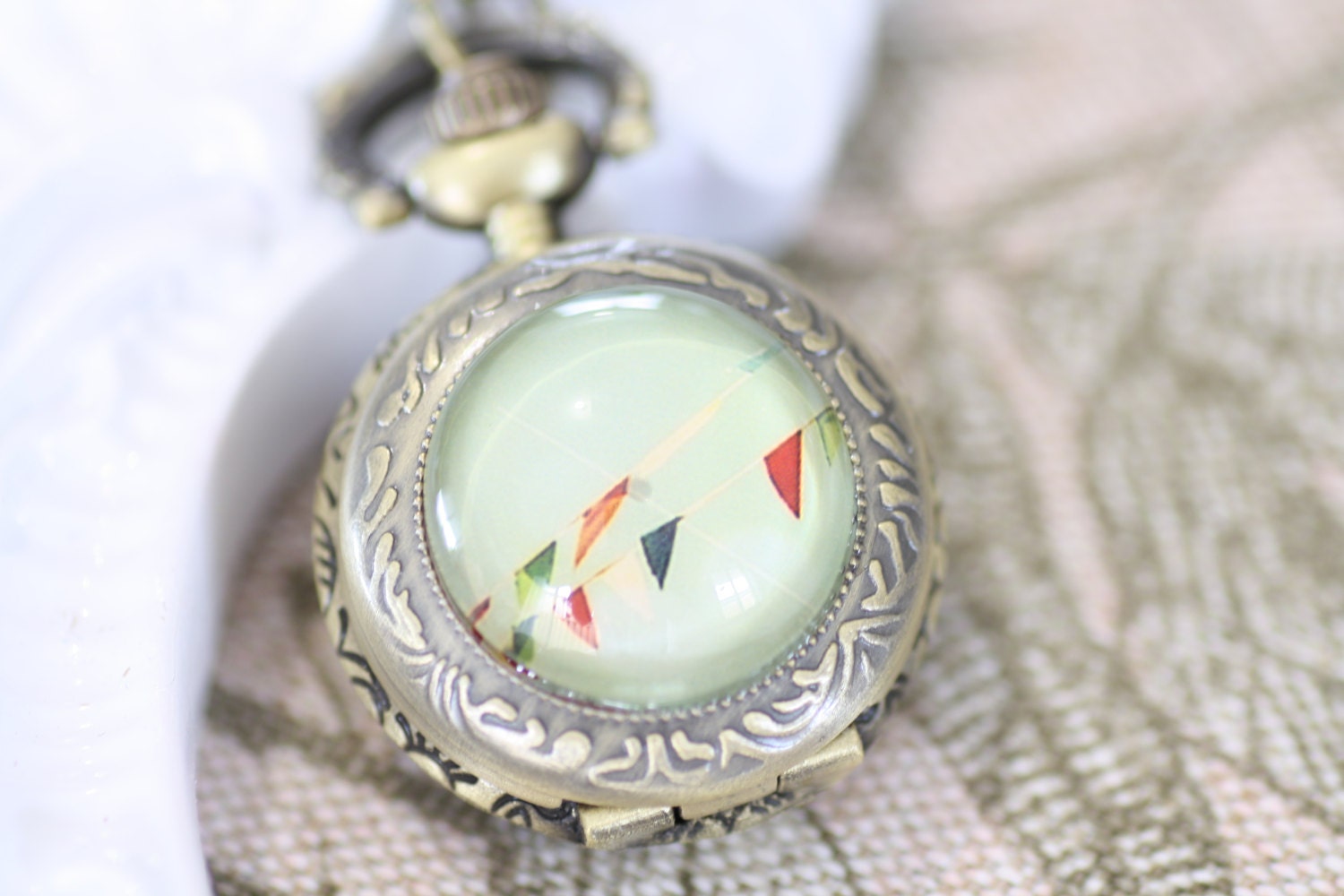 My Little Epoch Adventure 14 Necklace - Elegant, Exquisite, Beautiful Everyday Pocket Watch Necklace. Sweet Heirloom Quality Gift.
