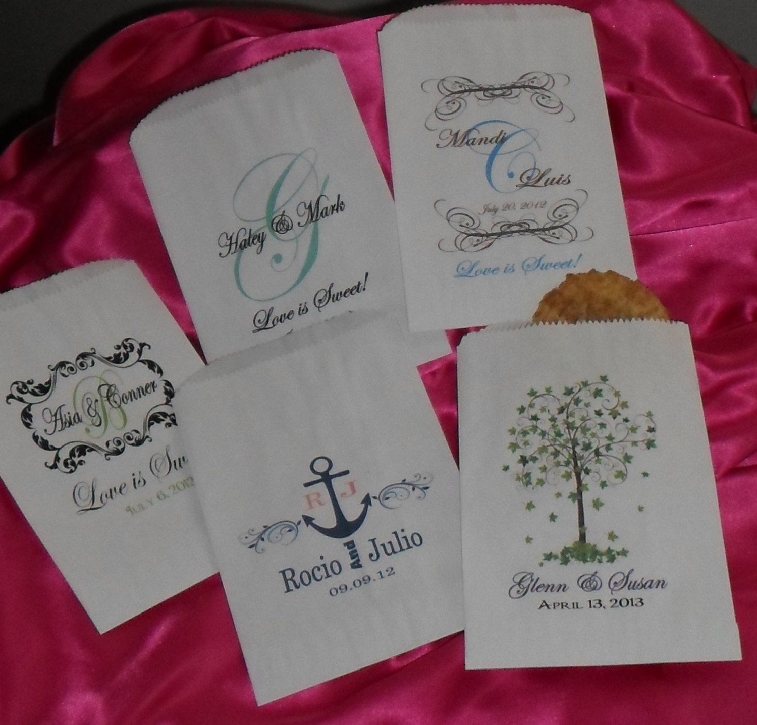 Items similar to Wedding, Candy Bar, Candy Buffet, Favor Bags, Cookie