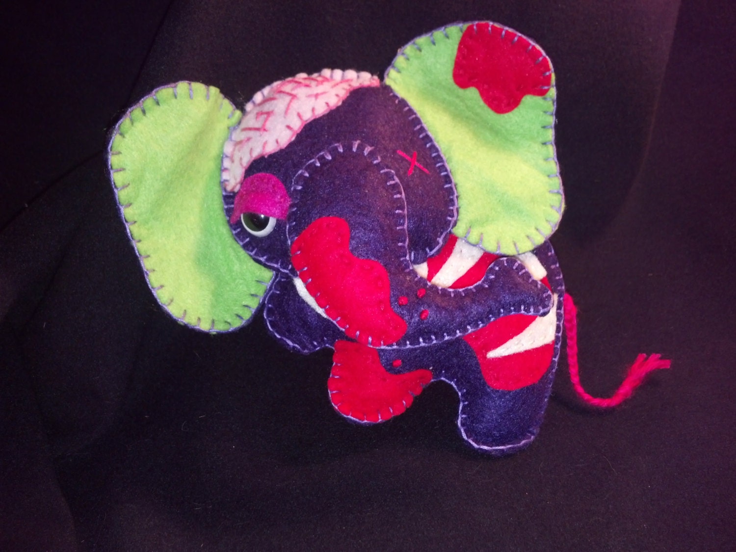 Topsy the Zombie Elephant Stuffed Plushie
