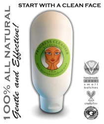 All Natural Face Wash  Soap Free Cleanser  Paraben Free Skin Care  In Refreshing Scent  Organic Skin Care Vegan