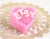 Custom Candle Monogram Candles Conversation Heart Gift Initial Candle Personalized Valentines Day Gift Valentines Day Home Decor Pink