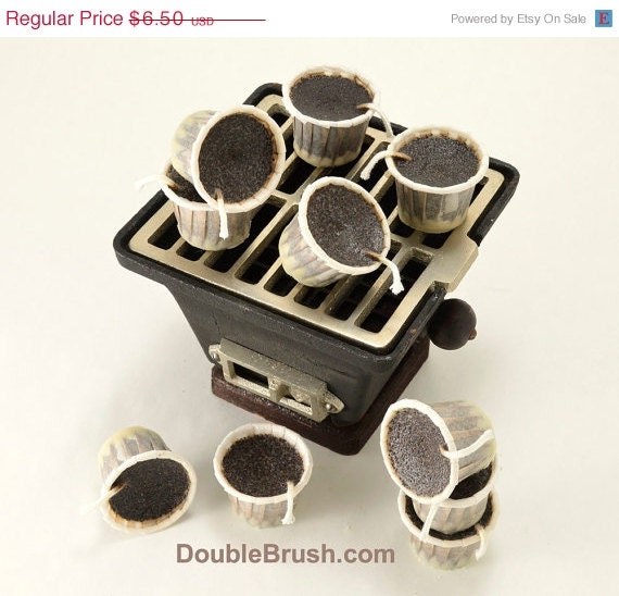 BBQ Coffee Fire Starters 6 Piece Set Fire Pit Fireplace Fire Party Grill Accessories Hibachi Outdoors Beach Party