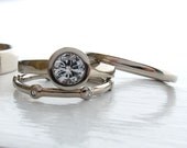 His and Hers 4 ring wedding set