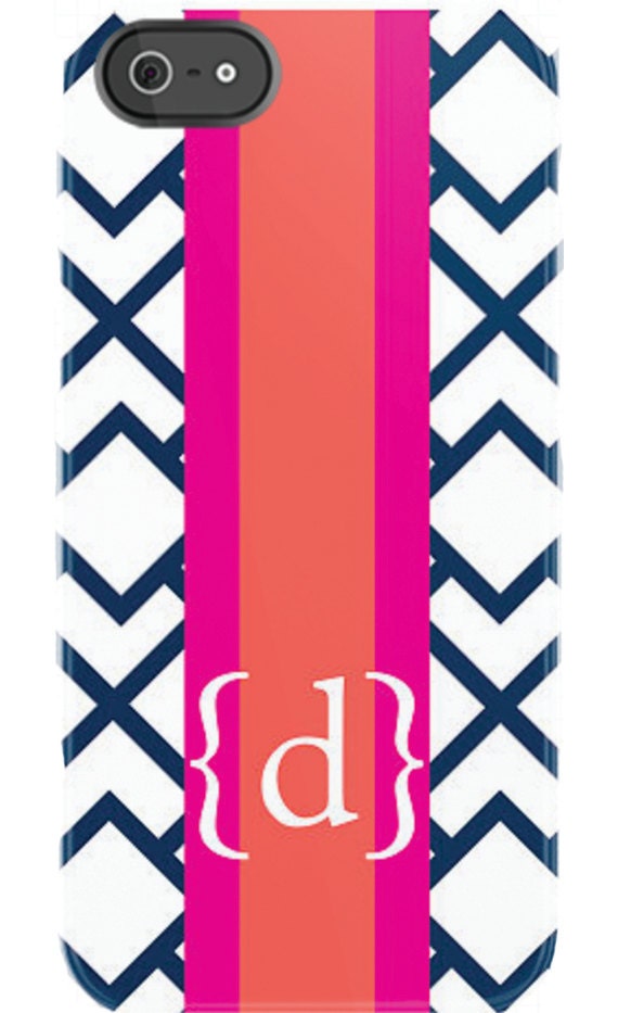 Personalized geo square with ribbon