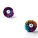 On Sale Marked Down 20% Crochet Earrings Stud Earrings Mini Circles Round Earrings Purple Berry Orange Teal Spring Green Turquoise