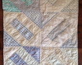 Sale Vintage Quilt Piece, Newborn Photography Basket Stuffer, Prop Set