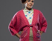 Kimono/Haori, Pink Tweed, 1960s