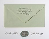 Jackson Handwritten Address Stamp: your choice of self-inking or red rubber
