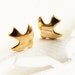 Bird Studs, Gold Bird post earrings, dove studs, Tiny flying dove post earrings, 18kt gold plated Hypoallergenic earring posts