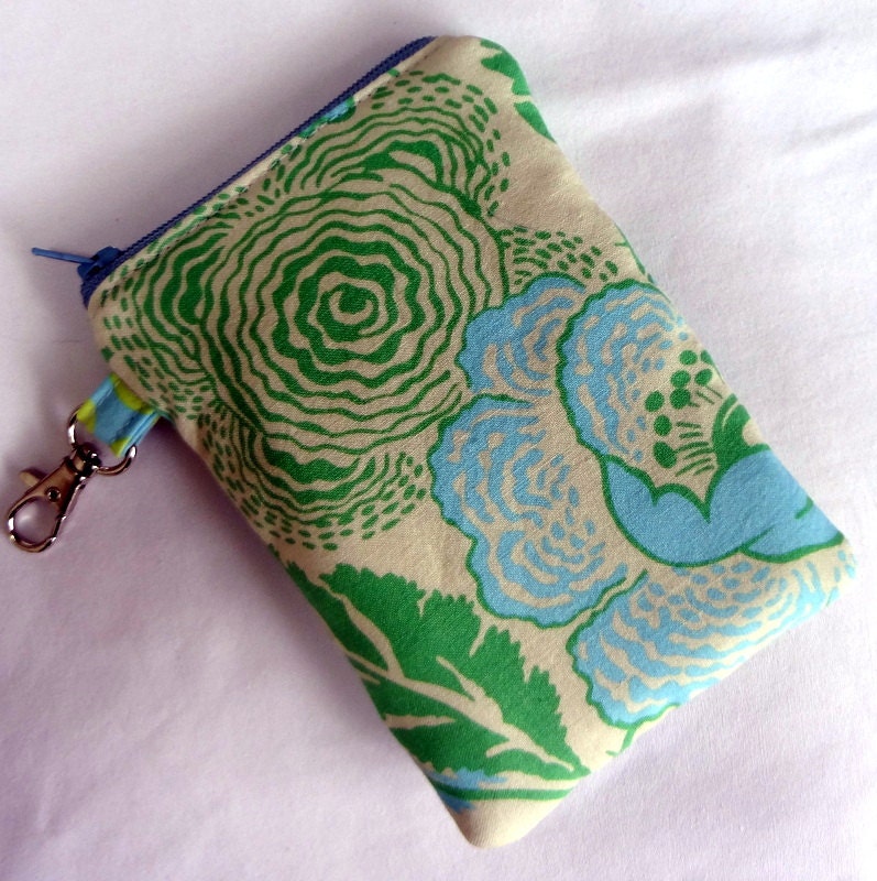 READY TO SHIP Customizeable Gadget case Doubly Padded in Amy Butler Fresh Poppies  (see shop annc. for free shipping offer)