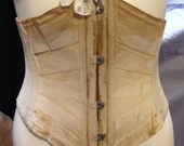 Edwardian ribbon corset, waist cincher.