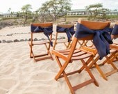 Burlap Chair Sash - Set of 10