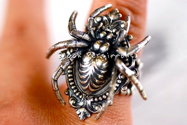 NEW - Araneae Ring - Dapped Spider - American Made Components - SOLDERED - Free Domestic Shipping
