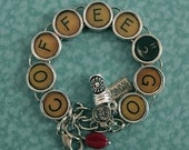 Coffee 2 Go Charm Bracelet Java Themed Bean Cup Jewelry
