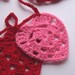 Valentine Garland - Crochet Garland with Valentine Hearts - Pink and Red - Valentine's Day Decoration - Crochet Garland