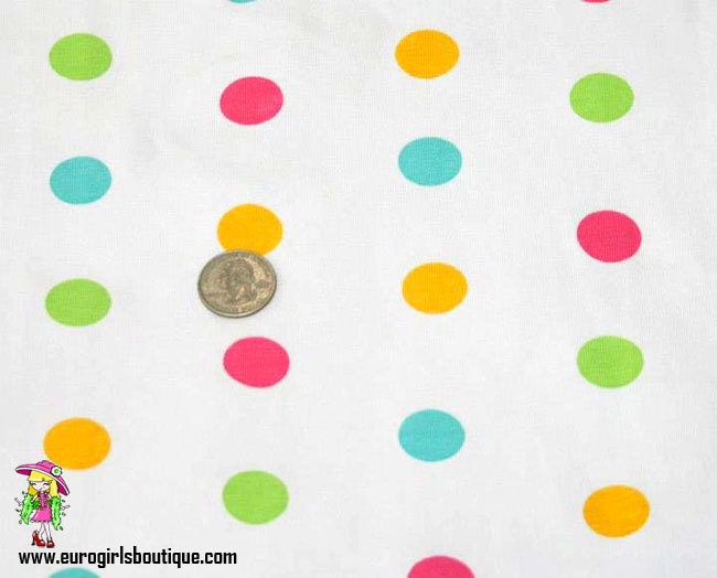 Knit Little Lollidots dots small dot 1/2 yard. Excellent quality