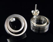 Geometric Jewelry Series - Double Circle Ear Studs