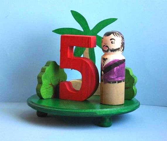 Wooden  Cake Toppers Number, theenchantedcupboard / Waldorf Birthday Party