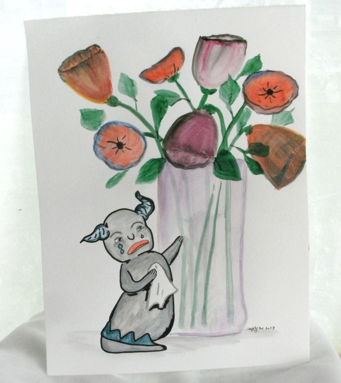 Crying Monster cut flowers
