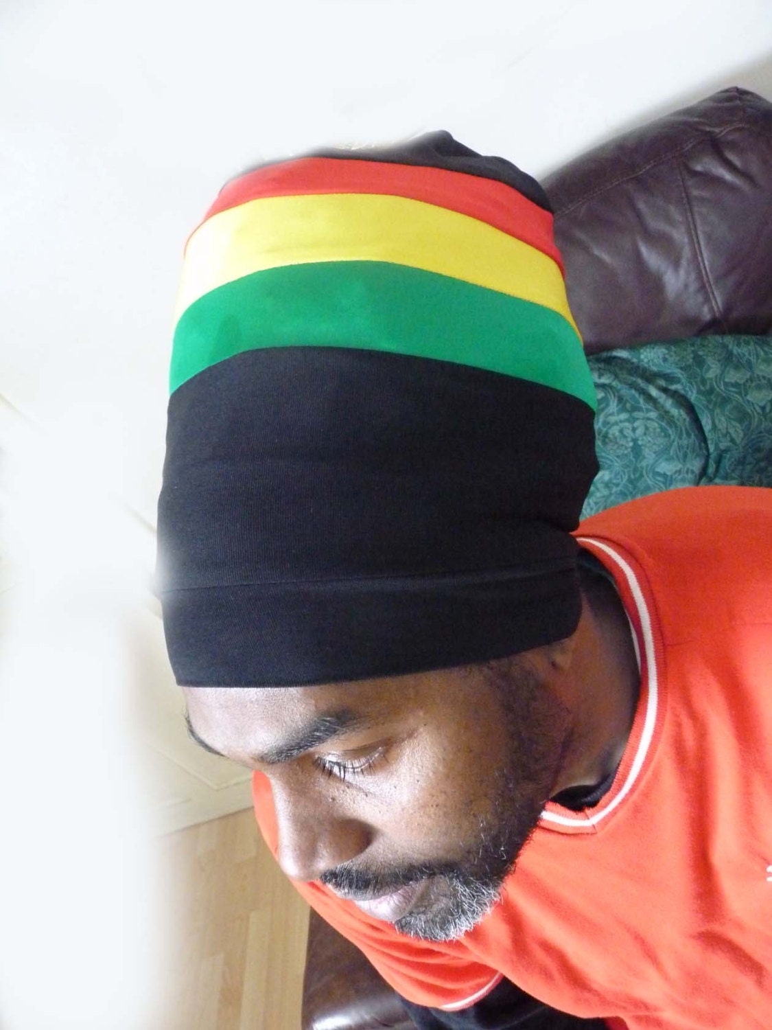 Rasta colored headwrap Nyabinghi Sizzla Bobo tam rasta hat