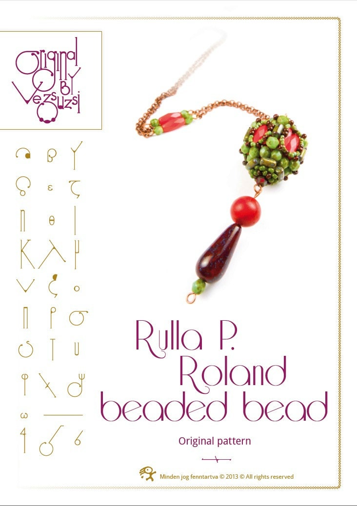 Rulla Picasso Roland beaded beads - PDF instruction for personal use only