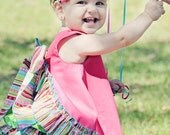 Pinafore & Sassy Pants Ruffle Diaper Cover Panty Candy Shop 18 PInk Green Robins Egg Blue Stripe