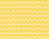 Chevron Fabric in Tone on Tone Yellow Small Size by Riley Blake Designs 1 Yard New