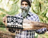 knit moose american folk art piece