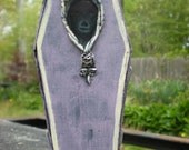Coffin with deceased human