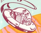 Out Of This World - letterpress card for mom