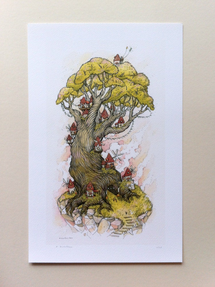 Windy Treetop - Print