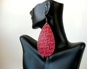 Love, Love, Love Earrings - Tear drop long