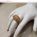 Summer Sale Vintage Gold Nugget Ring adjustable