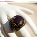 Summer Sale Vintage Victorian style large Red Carnelian ring size 5