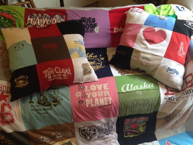 Tshirt Memory Pillow - custom made with your blanket or separately