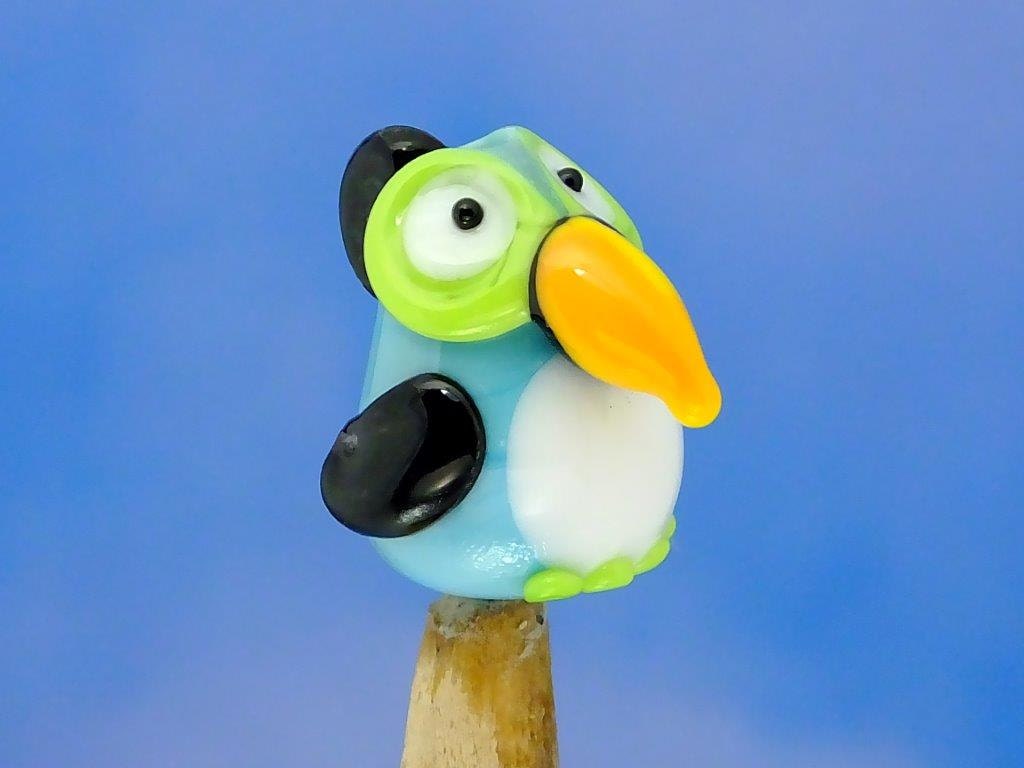 Esther.... lampwork bird bead... sra