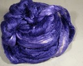 Tussah Silk Combed Top - Purple- 1oz