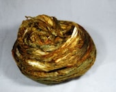Bombyx Cultivated Silk Combed Top - Golden Olive A - 1oz