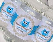 Little Owl Boy Drinks Bottle Label Printable Custom Personalized (Digital File) Il_170x135