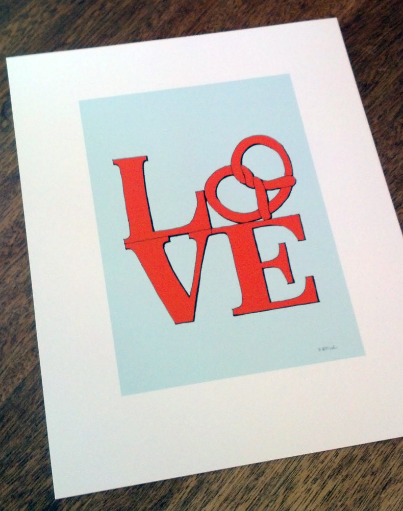Philadelphia Pretzel - Love Print
