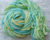 Handspun Thick and Thin Art Yarn - Toy Boat