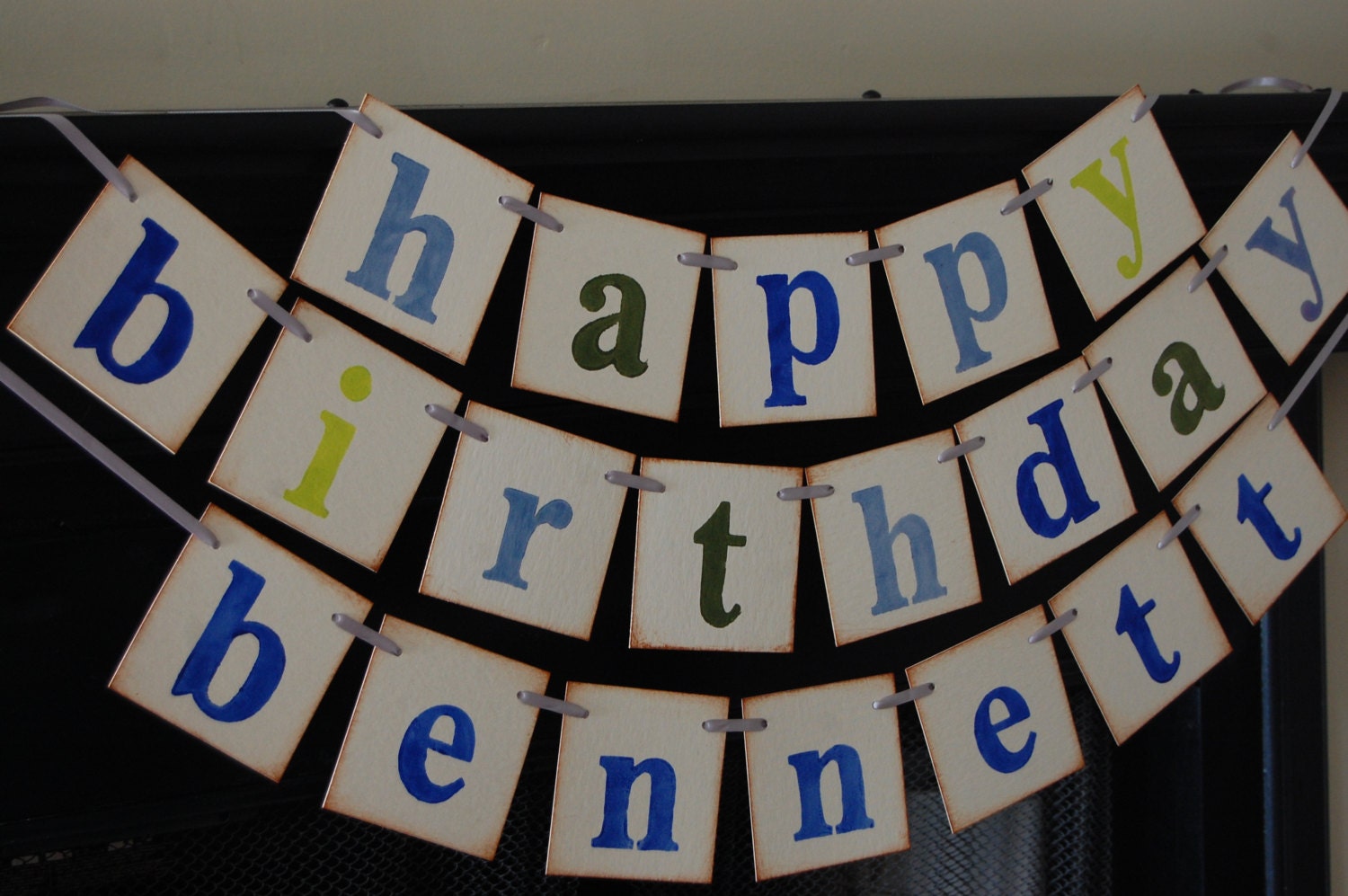 happy birthday banner decoration sign photoprop Il_570xn