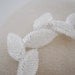 Silver Bridal headpiece, beaded leaf clip, fascinator, grecian, wedding headpiece, bridal hair piece, halo, Cleo Ships in 1 Month