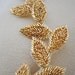 Silver Bridal headpiece, beaded leaf clip, fascinator, grecian, wedding headpiece, bridal hair piece, halo, Cleo Ships in 1 Month