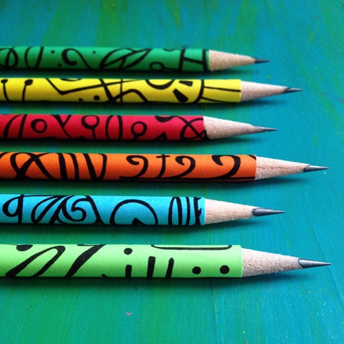 Groovy Doodle Pencils (6 pack)